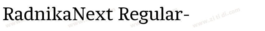 RadnikaNext Regular字体转换